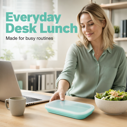 Portable Food Grade Silicone Lunch Box