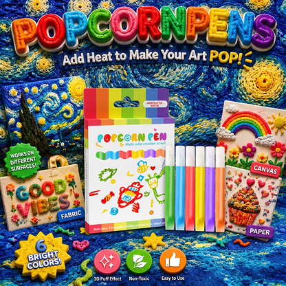 🎁Watch Their Drawings POP!🎁6 pens per box - Magic Puffy Pens