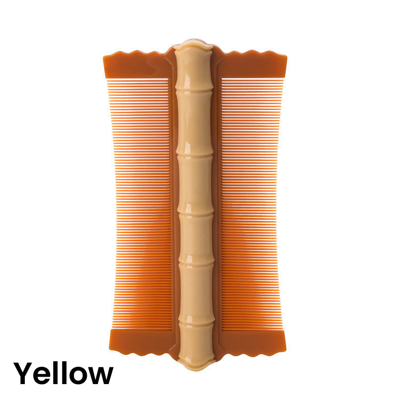 🎋 Don't Panic, It's Just Nits – Bamboo Double-Sided Comb Removes Eggs & Flakes Gently. For Kids, Adults & Pets. UK Stock