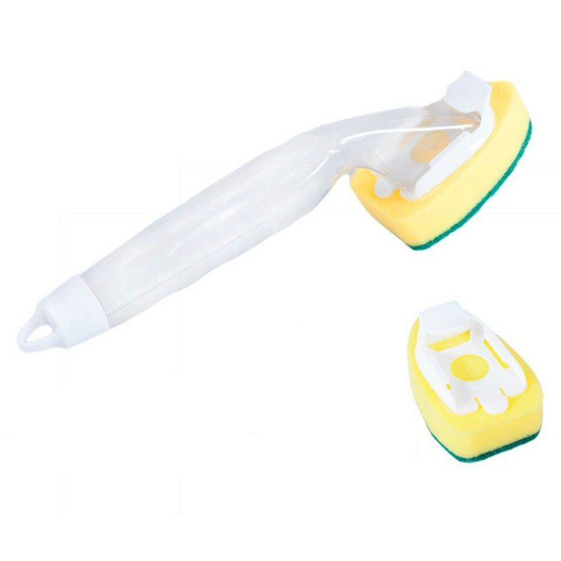 Soap Dispensing Sponge Brush with Detachable Handle