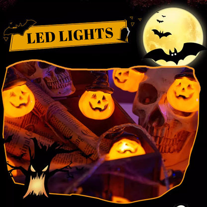 🔥Hot Sale 50% OFF🔥 Halloween String Lights Battery Operated – 2 Modes (Steady & Flash), 10ft 10LED 🎃