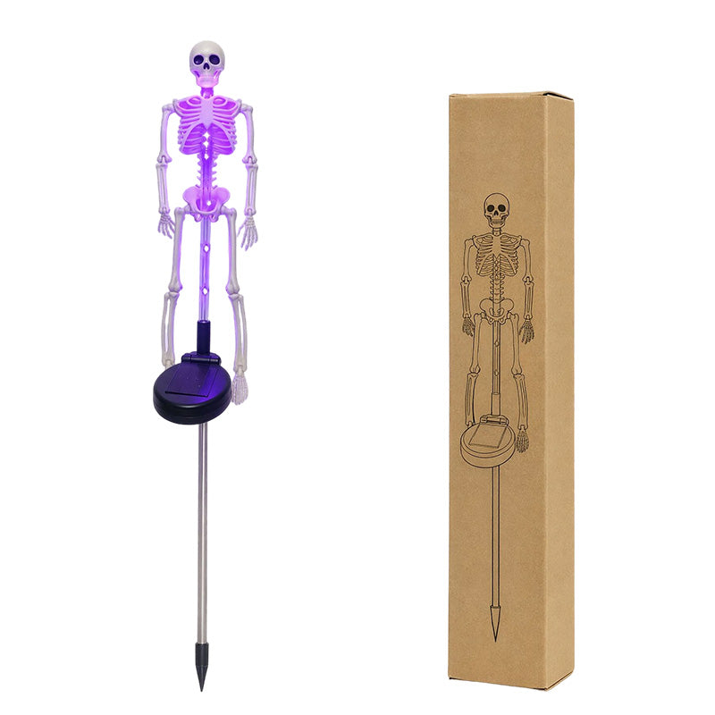 👻50% Off For Halloween! 💀Best Decorations For Spooky Ghost Vibes!🎃💡 Solar Skeleton Stake Lights – Glow In The Dark, Solar Powered, Easy To Install. Ideal For Haunted Yard, Porch & Walkway! 👻🪦✅