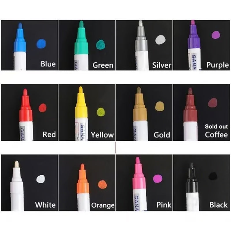 🔥🚗Oil-Based Waterproof Tire Paint Marker