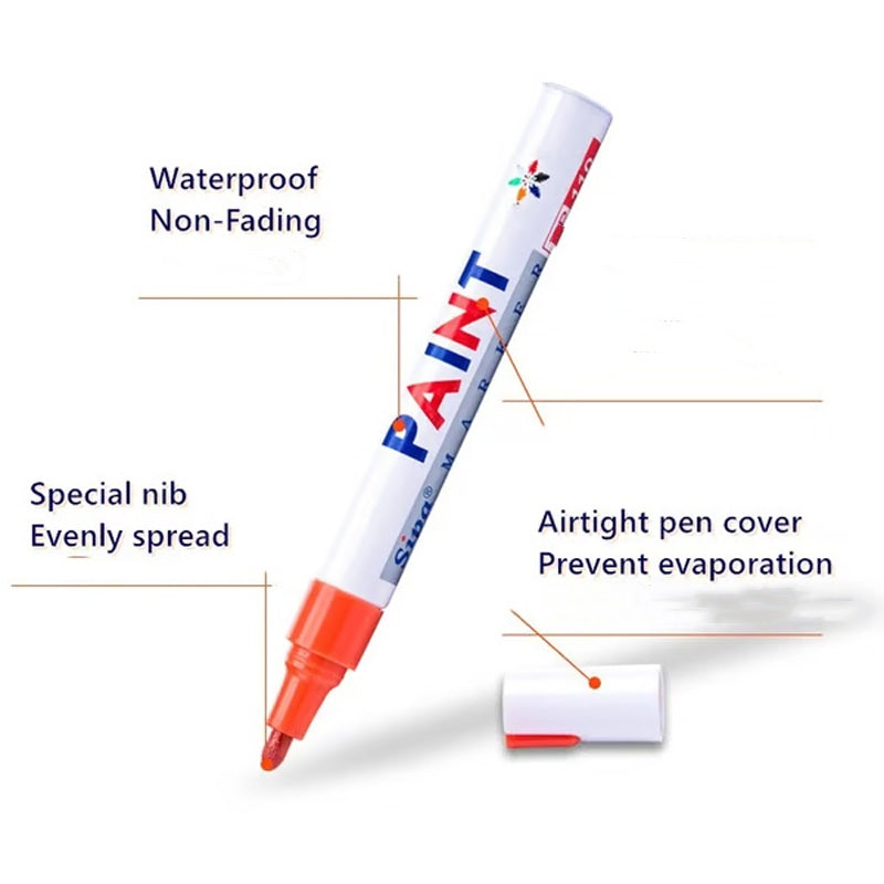 🔥🚗Oil-Based Waterproof Tire Paint Marker