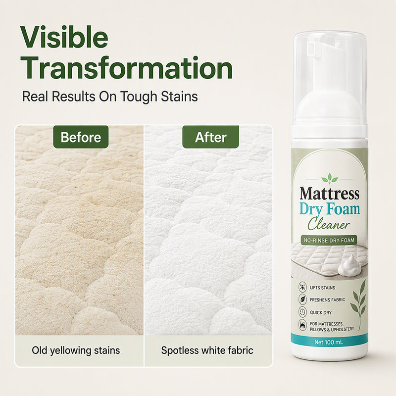 No-Rinse Mattress Dry Foam Cleaner