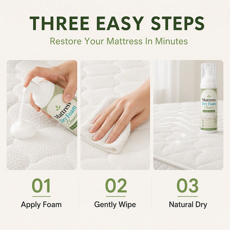No-Rinse Mattress Dry Foam Cleaner