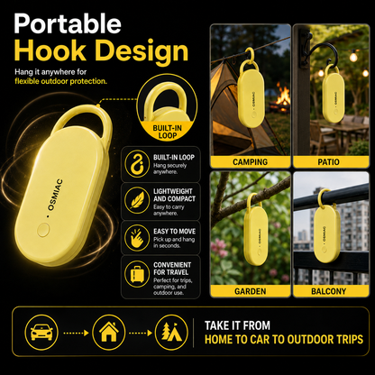 📢📢57% OFF !! ⏰Portable Ultrasonic Pest Repeller with Hanging Hook for Car