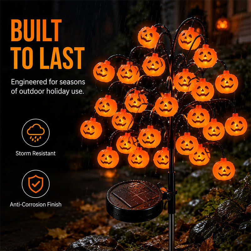 Waterproof Halloween Pumpkin Solar Branch Lights