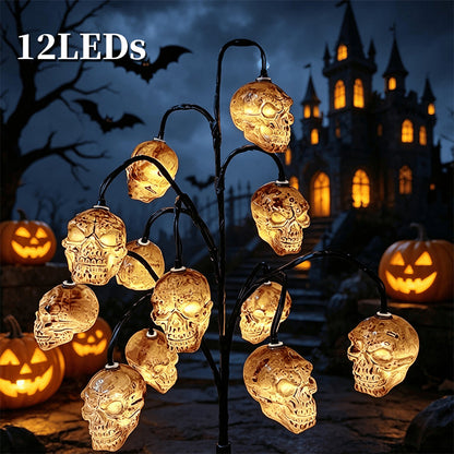 Waterproof Halloween Pumpkin Solar Branch Lights