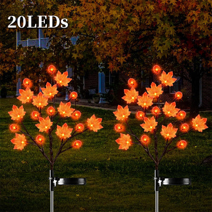 Waterproof Halloween Pumpkin Solar Branch Lights