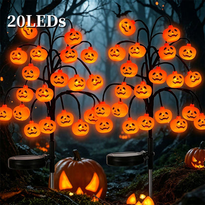 Waterproof Halloween Pumpkin Solar Branch Lights