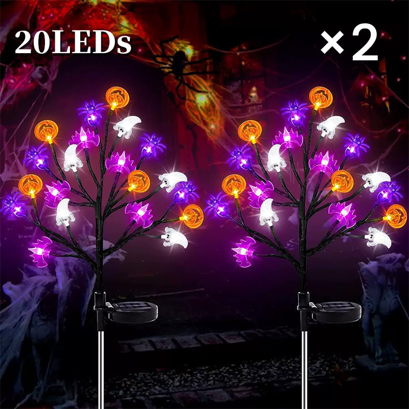 Waterproof Halloween Pumpkin Solar Branch Lights