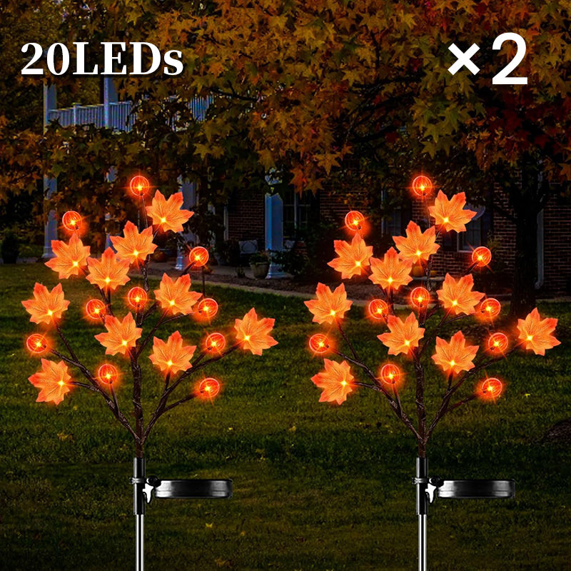 Waterproof Halloween Pumpkin Solar Branch Lights