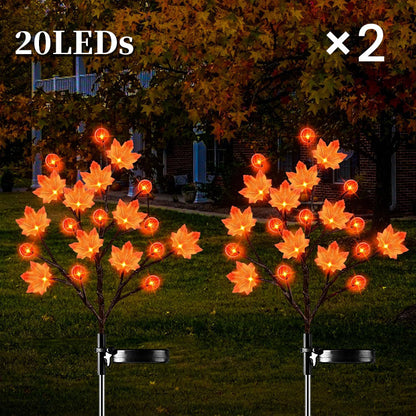 Waterproof Halloween Pumpkin Solar Branch Lights
