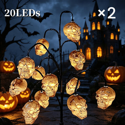 Waterproof Halloween Pumpkin Solar Branch Lights