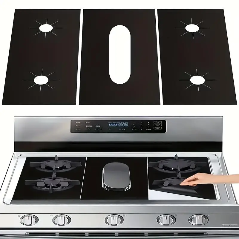 🏆 Last Day Special Price £9.78 ! 🔥Reusable Gas Stove Burner Protectors – Heat-Resistant to 260°C, Non-Stick, Easy Clean! ✨