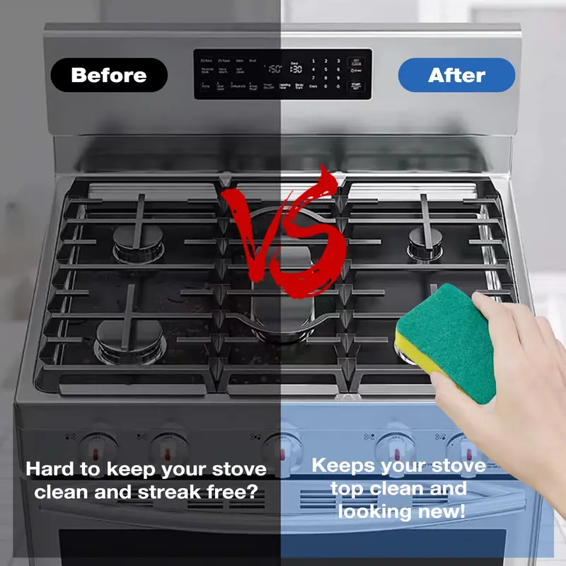 🏆 Last Day Special Price £9.78 ! 🔥Reusable Gas Stove Burner Protectors – Heat-Resistant to 260°C, Non-Stick, Easy Clean! ✨