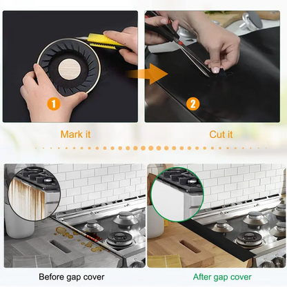 🏆 Last Day Special Price £9.78 ! 🔥Reusable Gas Stove Burner Protectors – Heat-Resistant to 260°C, Non-Stick, Easy Clean! ✨