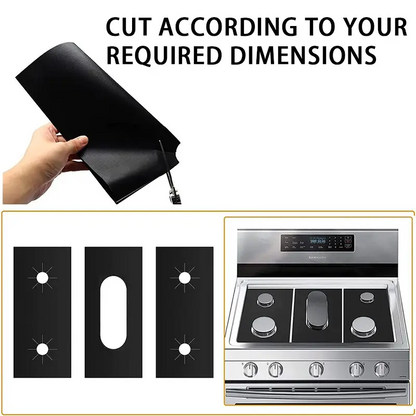 🏆 Last Day Special Price £9.78 ! 🔥Reusable Gas Stove Burner Protectors – Heat-Resistant to 260°C, Non-Stick, Easy Clean! ✨