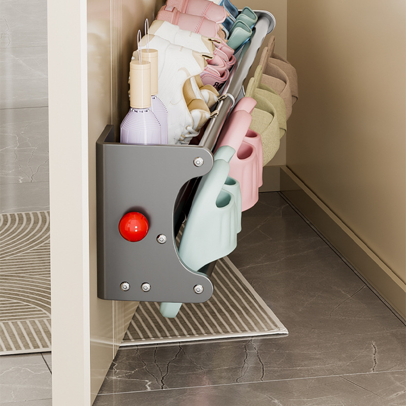 Wall Mounted Shoe Rack No-Drill