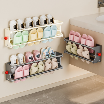 Wall Mounted Shoe Rack No-Drill