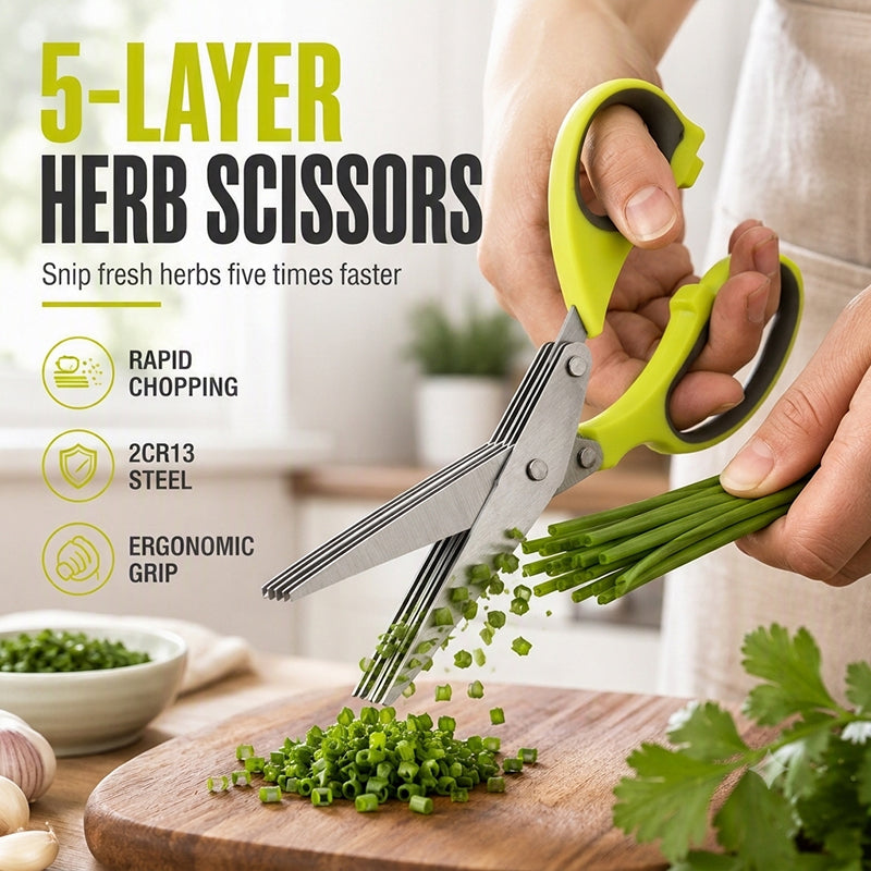 Multi-Layer Stainless Steel Kitchen Scissors
