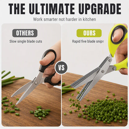 Multi-Layer Stainless Steel Kitchen Scissors