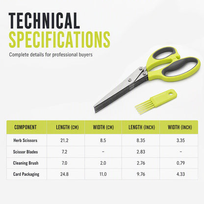 Multi-Layer Stainless Steel Kitchen Scissors