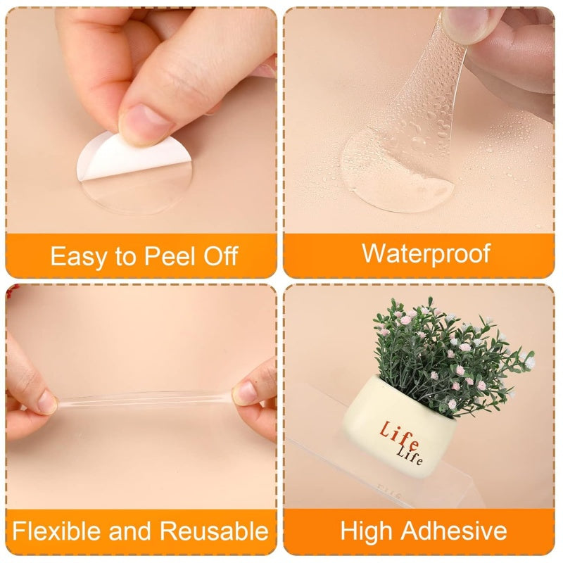 Transparent Round Double-Sided Tape