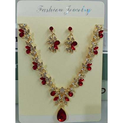💎 Sparkling Teardrop Pendant Necklace & Earrings Set – Elegant & Timeless, Perfect for Every Occasion ✨