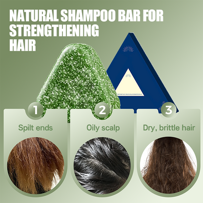 🌿WEAK, BREAKING HAIR? STRENGTHEN FAST!🌿 Shampoo Bar – Ginseng & Cypress Nourish Roots, Soothes Scalp – Reduces Breakage & Oil! 🛡️