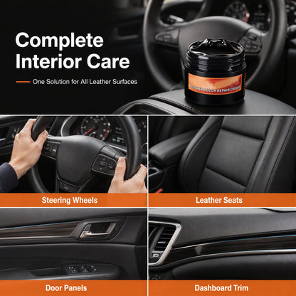 🔥 Multi-Purpose Car Interior Repair Paste – Water-Based Wax with Deep Penetrating Color Restoration – Ideal for Leather, Plastic & Dashboard Scuffs 🚗🛡️
