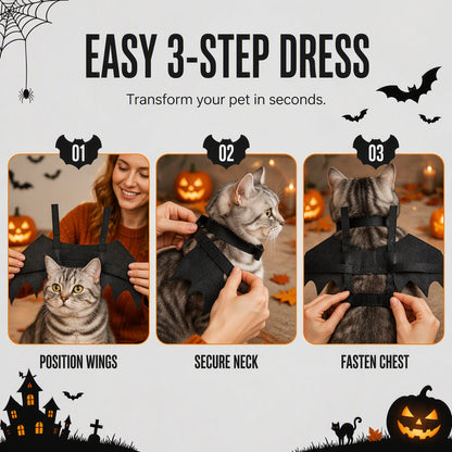 Halloween Pet Bat Wings Costume