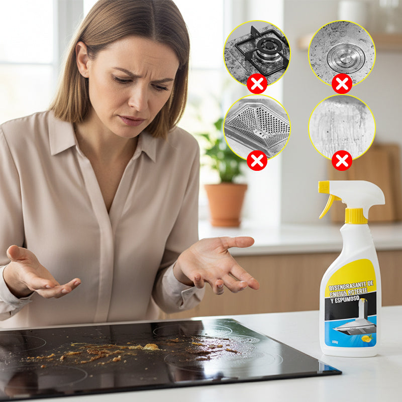 🍋 LIMITED-TIME 50% OFF! ✨ Powerful Foaming Kitchen Degreaser – Fast-Acting, Clinging Foam, Lemon Scent 🧼