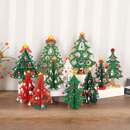 🎄 Best Gifts for Everyone🎅 DIY Wooden Christmas Tree Ornament Set – Build, decorate & play – Perfect for festive family fun & creative décor ✨