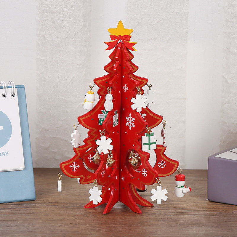 🎄 Best Gifts for Everyone🎅 DIY Wooden Christmas Tree Ornament Set – Build, decorate & play – Perfect for festive family fun & creative décor ✨