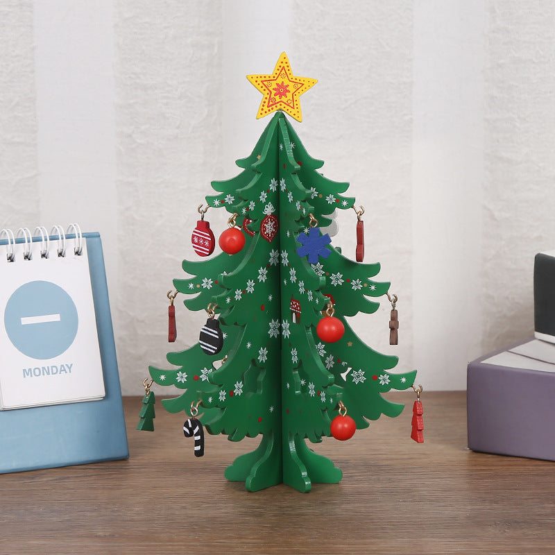 🎄 Best Gifts for Everyone🎅 DIY Wooden Christmas Tree Ornament Set – Build, decorate & play – Perfect for festive family fun & creative décor ✨
