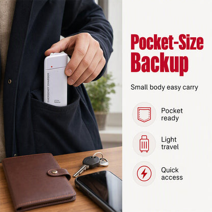 Portable Emergency Phone Charger AA Battery Powered Power Bank with LED Flashlight