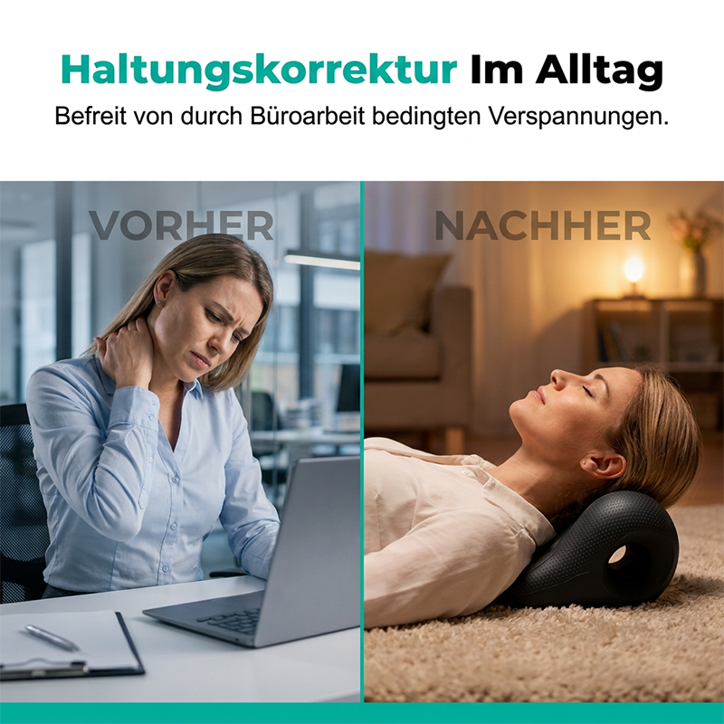 💪 U-shaped pillow for neck extension 🧘