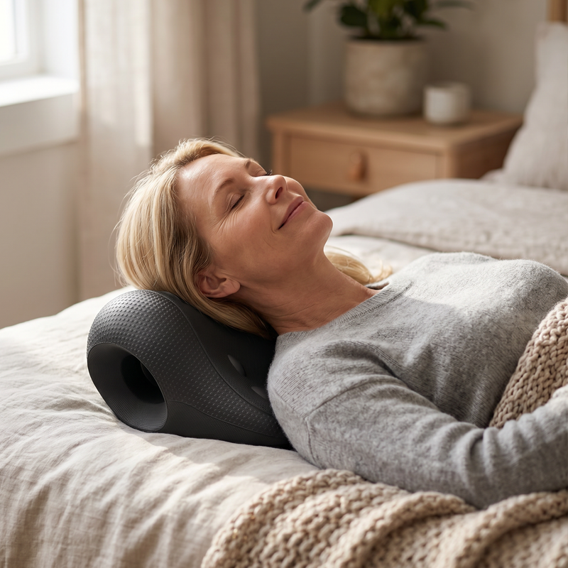 💪 U-shaped pillow for neck extension 🧘