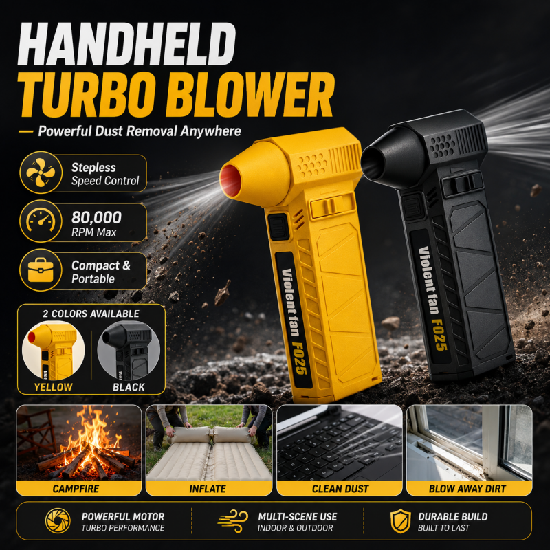 Portable Multi-Use Handheld Turbo Blower