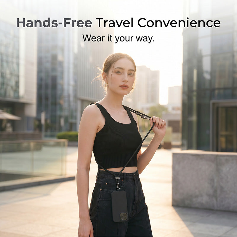 4-in-1 Crossbody Charging Cable Lanyard