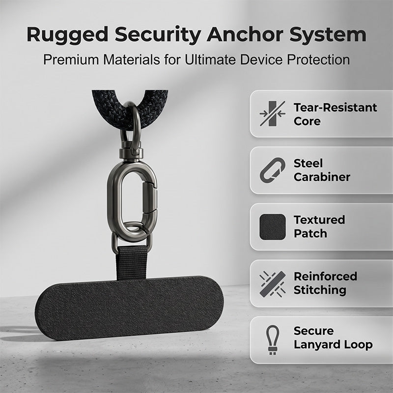 4-in-1 Crossbody Charging Cable Lanyard