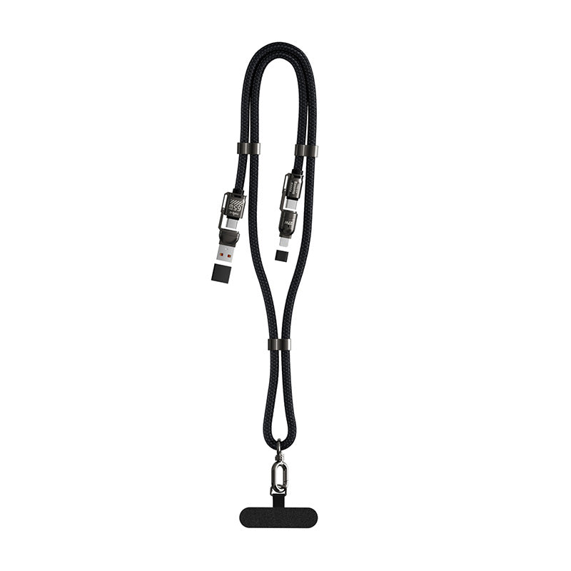 4-in-1 Crossbody Charging Cable Lanyard