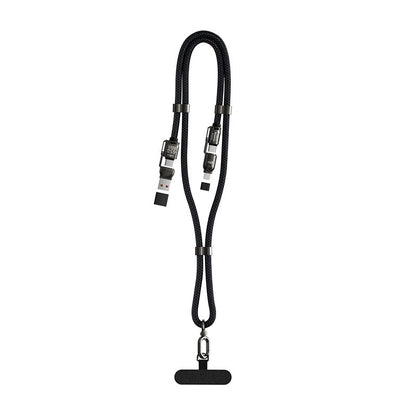 4-in-1 Crossbody Charging Cable Lanyard