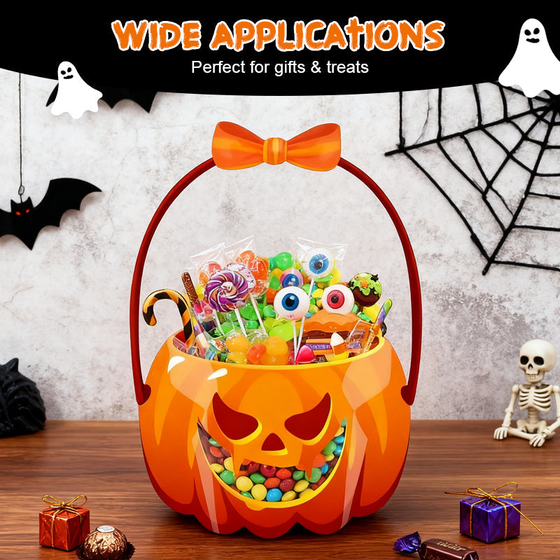 Halloween Transparent Pumpkin Favor Bags（10 tablets per package）