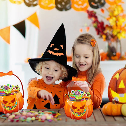 Halloween Transparent Pumpkin Favor Bags（10 tablets per package）