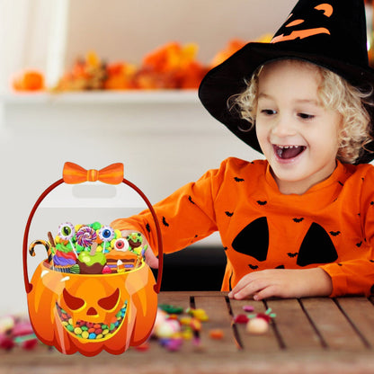 Halloween Transparent Pumpkin Favor Bags（10 tablets per package）