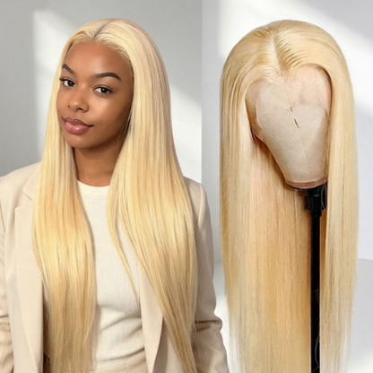 Pre-Plucked Straight Lace Wig – Natural Hairline & Heat-Resistant Design, No More Fake Look