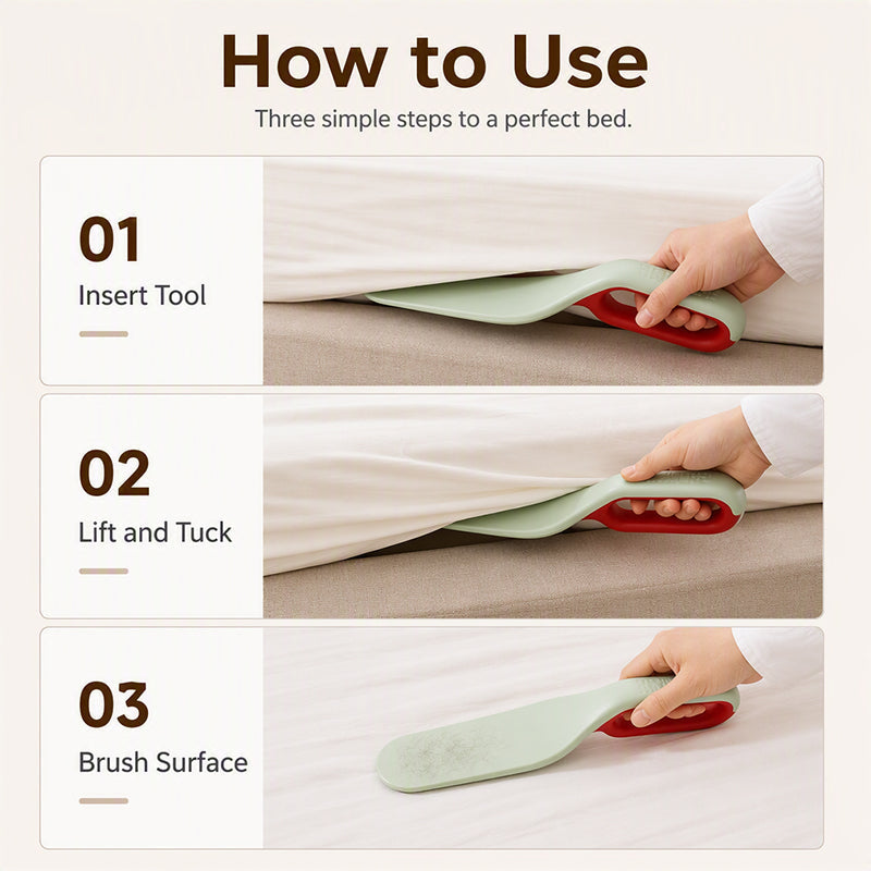 🛏️ Mattress Lifter and Lint Remover Tool